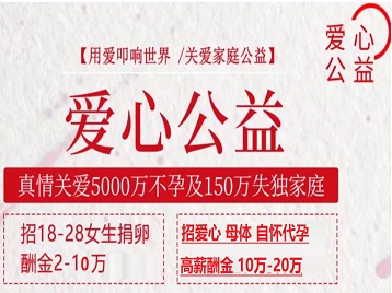 嘉祥捐卵助孕生子 爱心志愿者招募